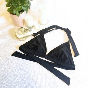 Black Halter Bikini Top